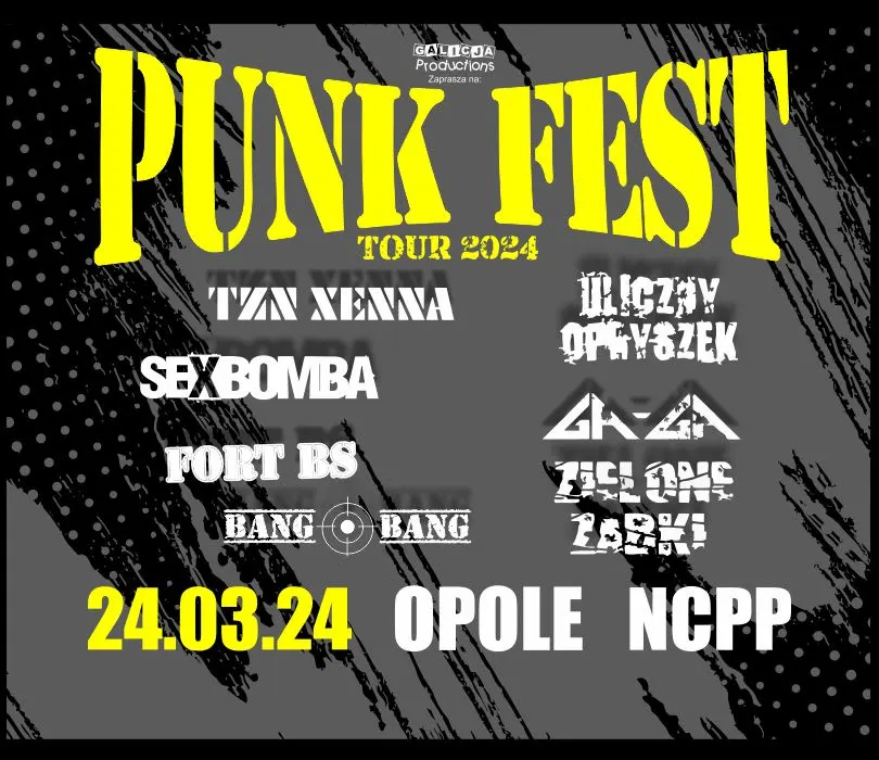 Punk Fest Tour 2024 Opole, Bilety na Wydarzenie, Opole empikbilety.pl